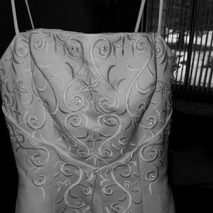 Beautiful white wedding dress